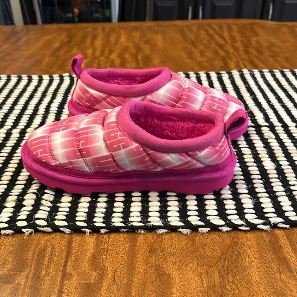 Ugg Kids' Tasman LTA Wavelength Textile Clogs in Rock Rose/White, Size 4